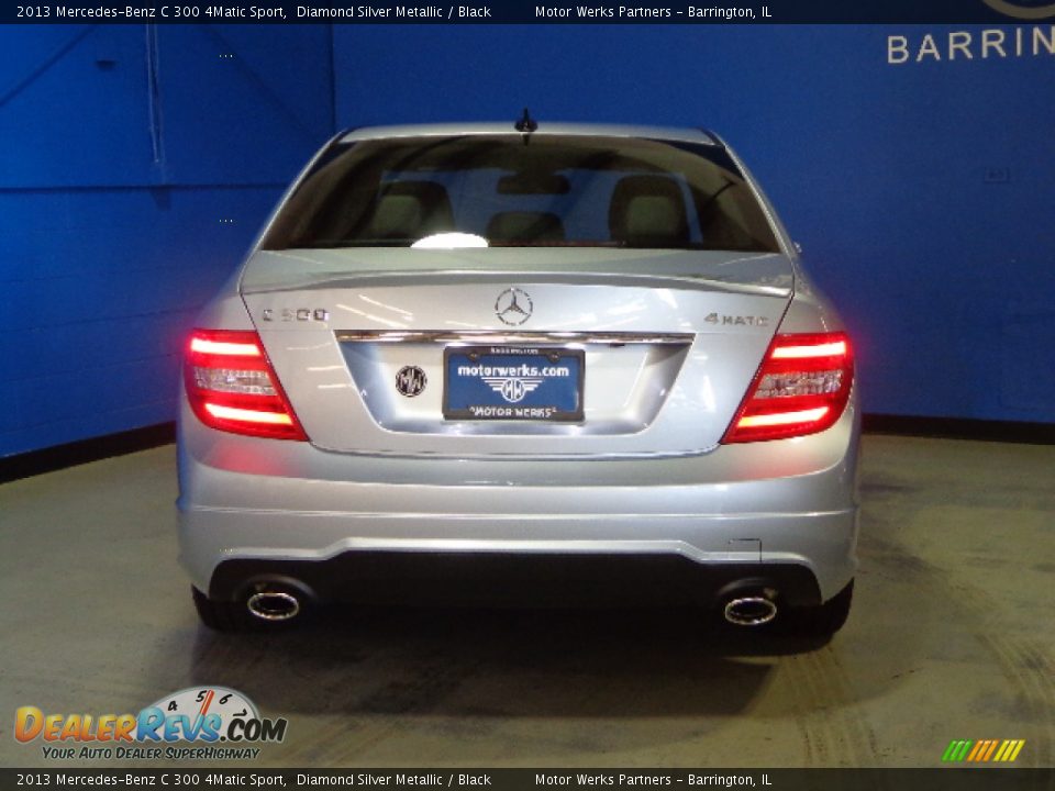2013 Mercedes-Benz C 300 4Matic Sport Diamond Silver Metallic / Black Photo #6