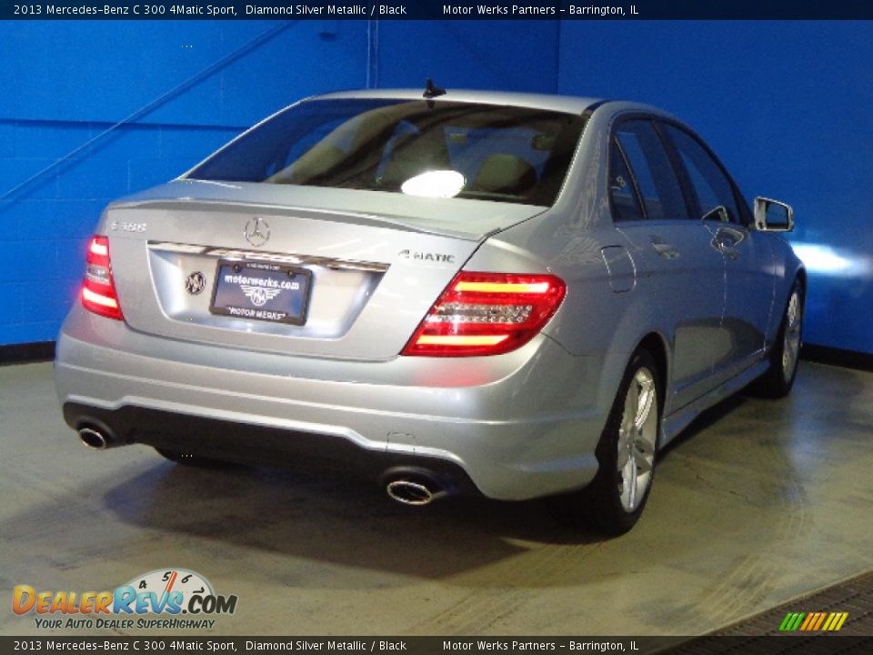 2013 Mercedes-Benz C 300 4Matic Sport Diamond Silver Metallic / Black Photo #7