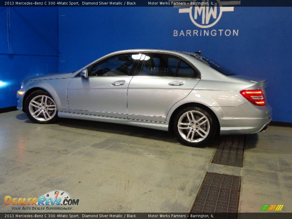 2013 Mercedes-Benz C 300 4Matic Sport Diamond Silver Metallic / Black Photo #9