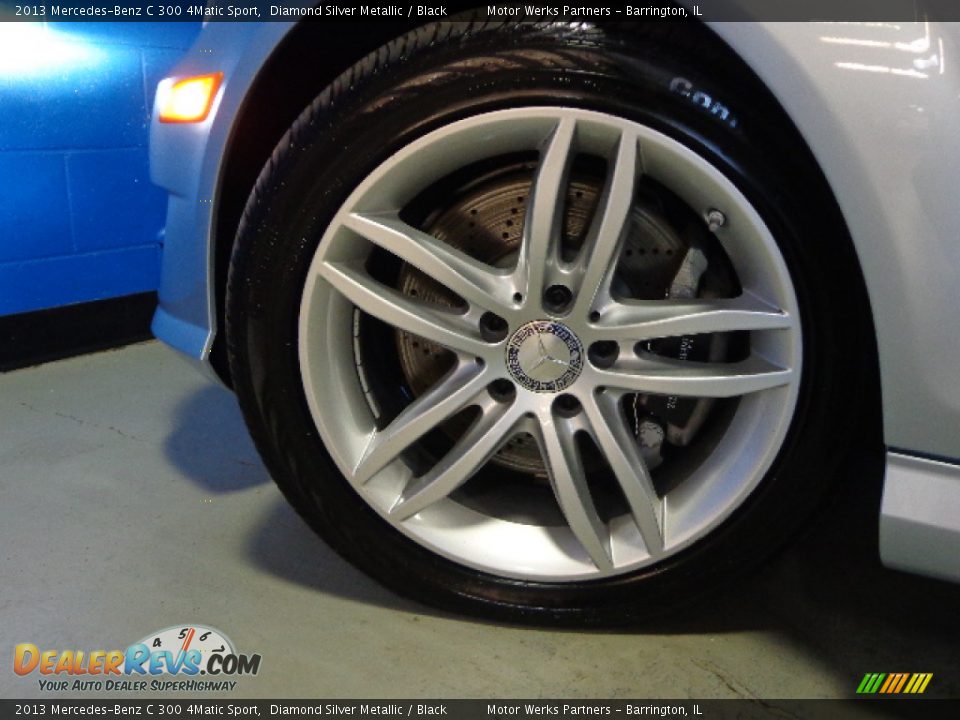 2013 Mercedes-Benz C 300 4Matic Sport Diamond Silver Metallic / Black Photo #10
