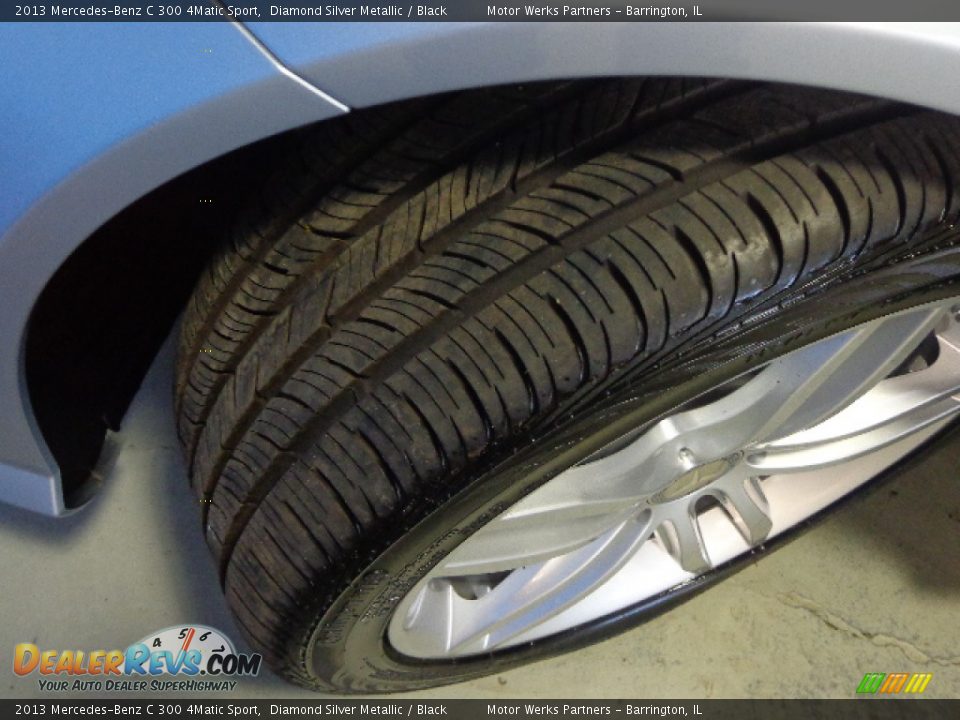 2013 Mercedes-Benz C 300 4Matic Sport Diamond Silver Metallic / Black Photo #11