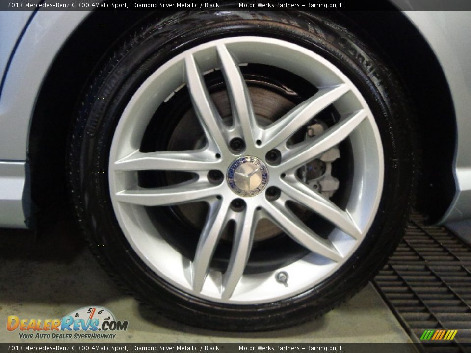 2013 Mercedes-Benz C 300 4Matic Sport Diamond Silver Metallic / Black Photo #12