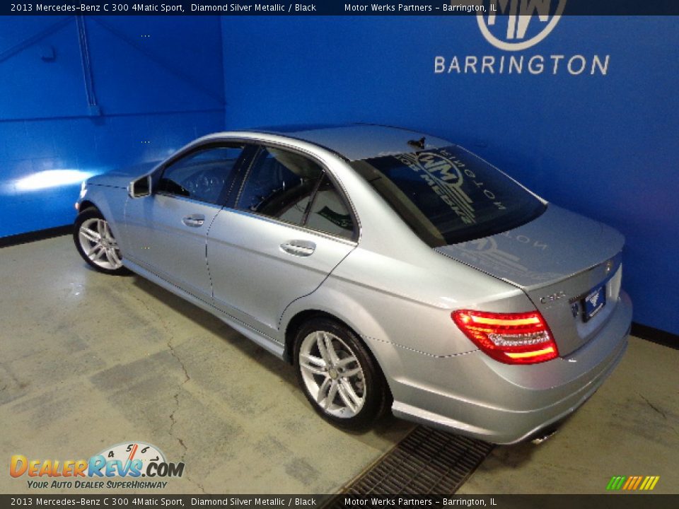 2013 Mercedes-Benz C 300 4Matic Sport Diamond Silver Metallic / Black Photo #13