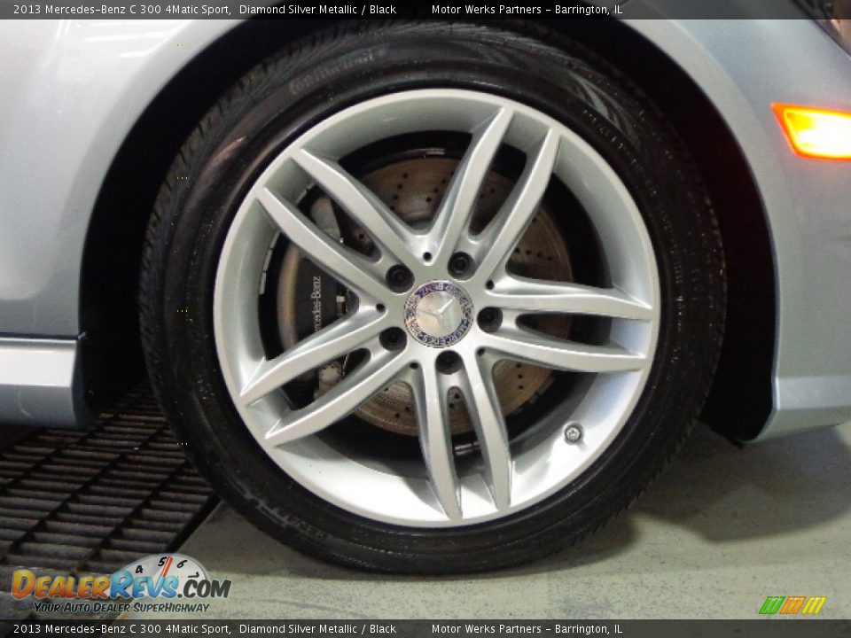 2013 Mercedes-Benz C 300 4Matic Sport Diamond Silver Metallic / Black Photo #16