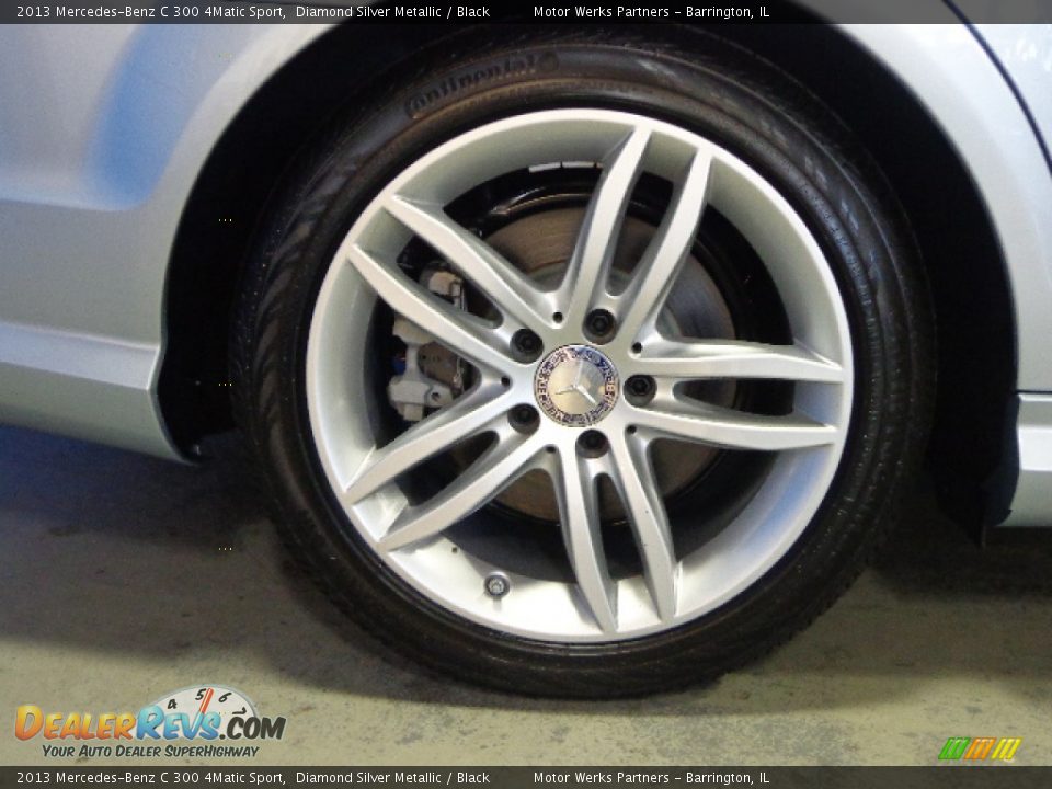 2013 Mercedes-Benz C 300 4Matic Sport Diamond Silver Metallic / Black Photo #17