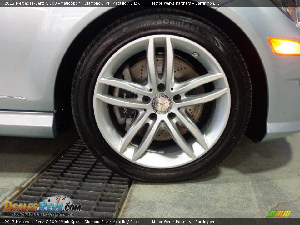 2013 Mercedes-Benz C 300 4Matic Sport Diamond Silver Metallic / Black Photo #18