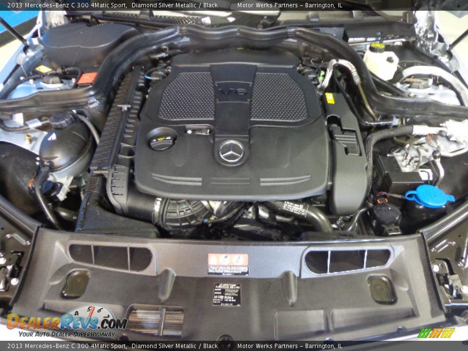 2013 Mercedes-Benz C 300 4Matic Sport Diamond Silver Metallic / Black Photo #19