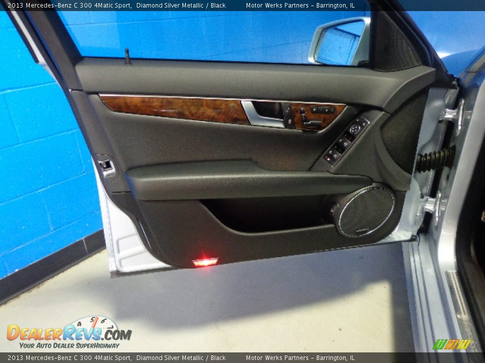 2013 Mercedes-Benz C 300 4Matic Sport Diamond Silver Metallic / Black Photo #21