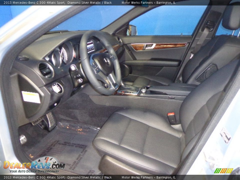 2013 Mercedes-Benz C 300 4Matic Sport Diamond Silver Metallic / Black Photo #22