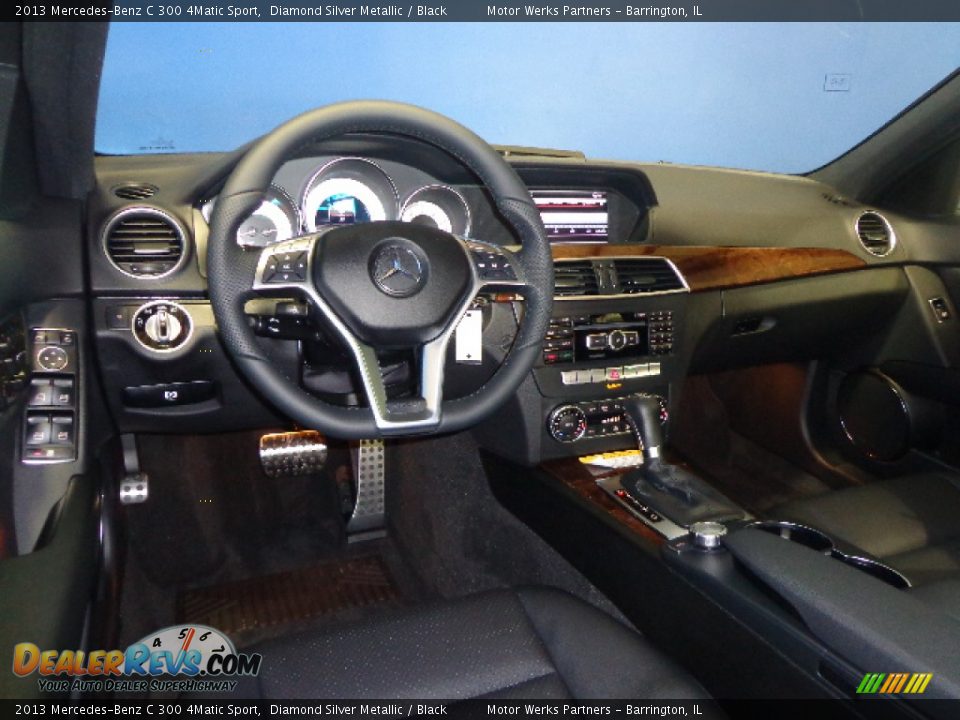 2013 Mercedes-Benz C 300 4Matic Sport Diamond Silver Metallic / Black Photo #23
