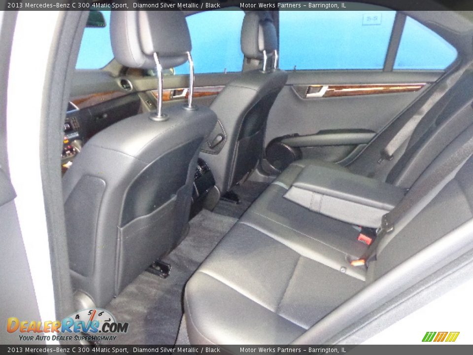 2013 Mercedes-Benz C 300 4Matic Sport Diamond Silver Metallic / Black Photo #28