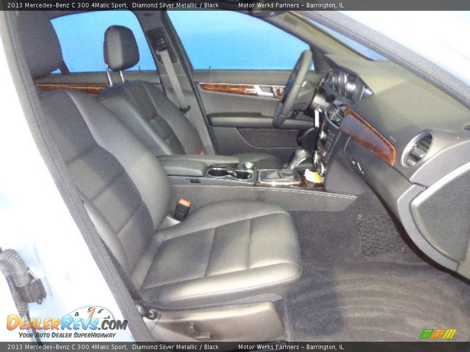 2013 Mercedes-Benz C 300 4Matic Sport Diamond Silver Metallic / Black Photo #32