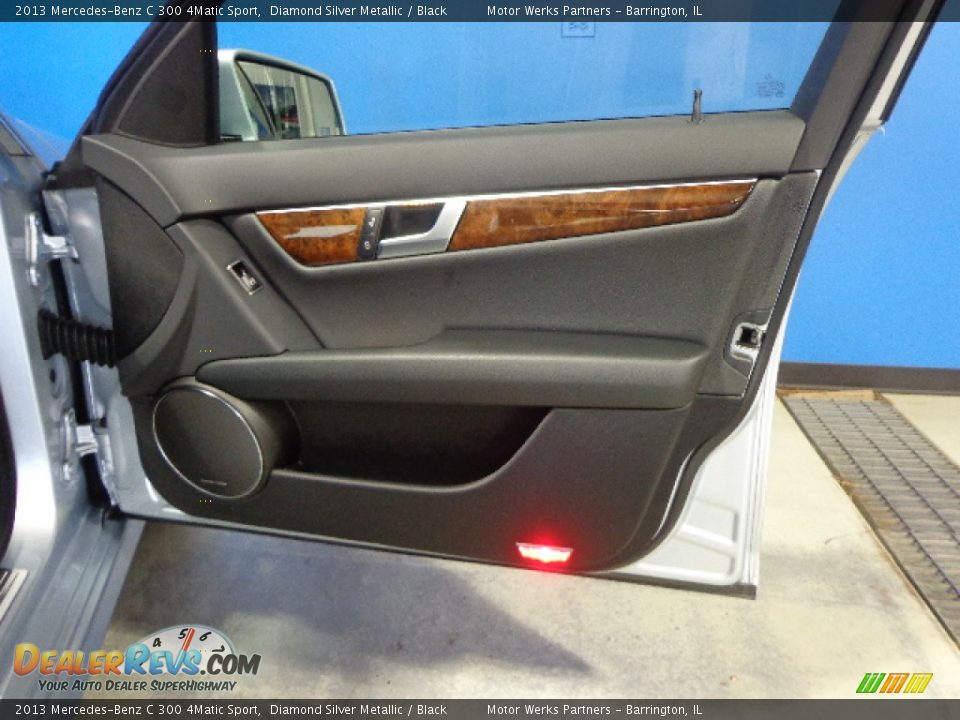 2013 Mercedes-Benz C 300 4Matic Sport Diamond Silver Metallic / Black Photo #33