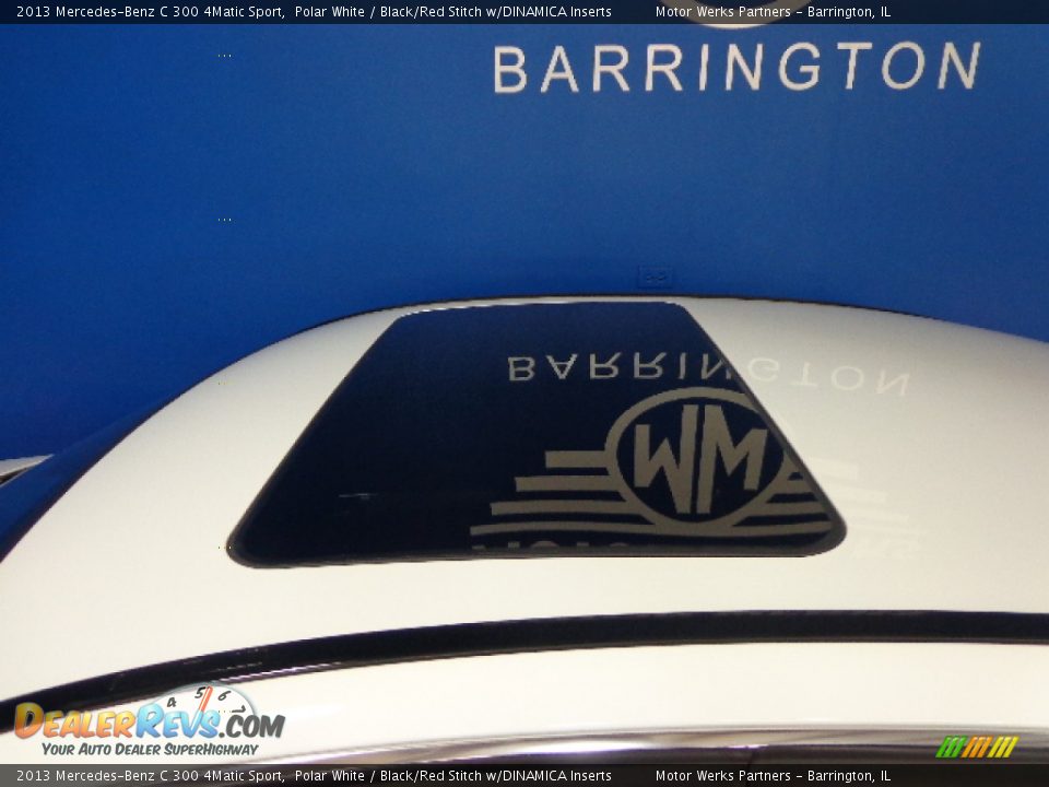 2013 Mercedes-Benz C 300 4Matic Sport Polar White / Black/Red Stitch w/DINAMICA Inserts Photo #10
