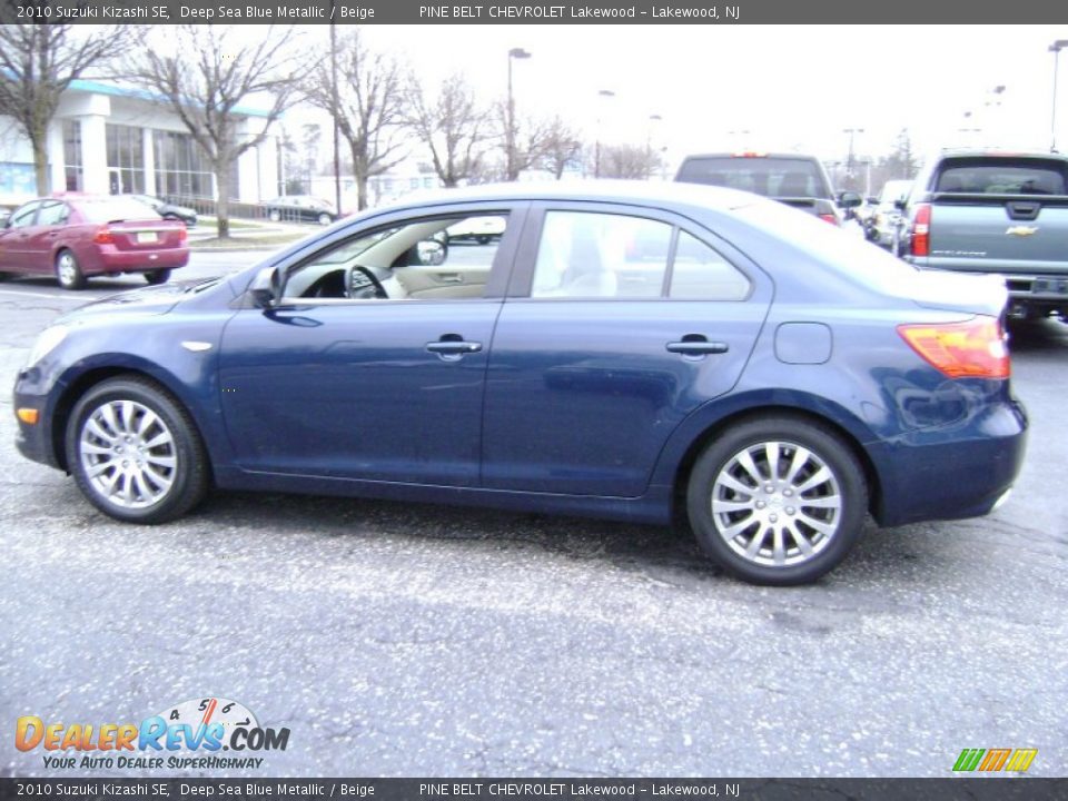 2010 Suzuki Kizashi SE Deep Sea Blue Metallic / Beige Photo #6