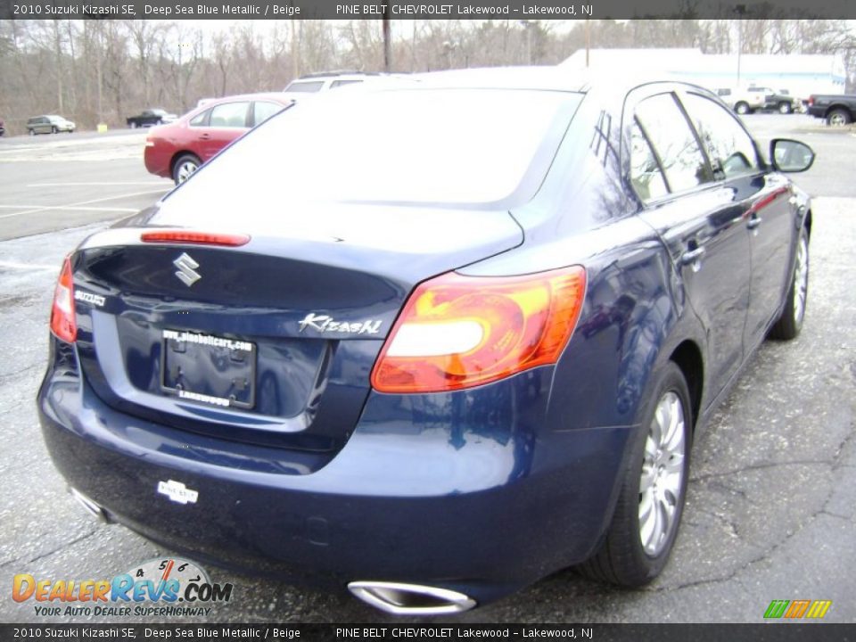 2010 Suzuki Kizashi SE Deep Sea Blue Metallic / Beige Photo #7