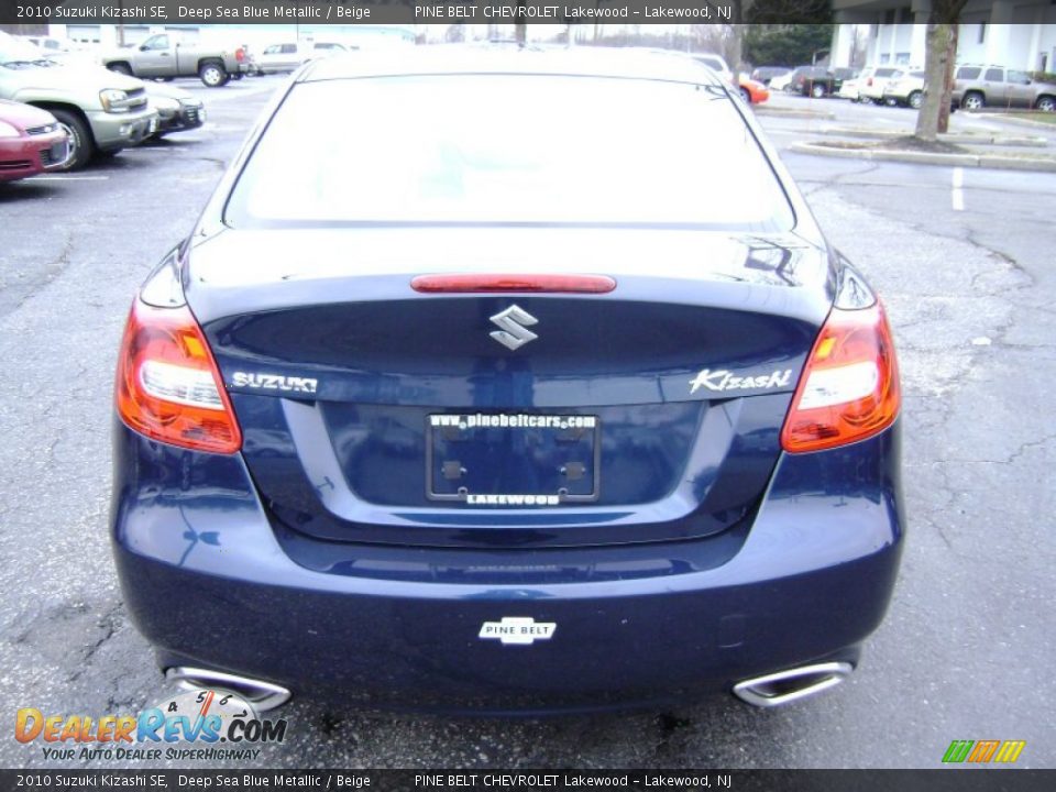 2010 Suzuki Kizashi SE Deep Sea Blue Metallic / Beige Photo #8