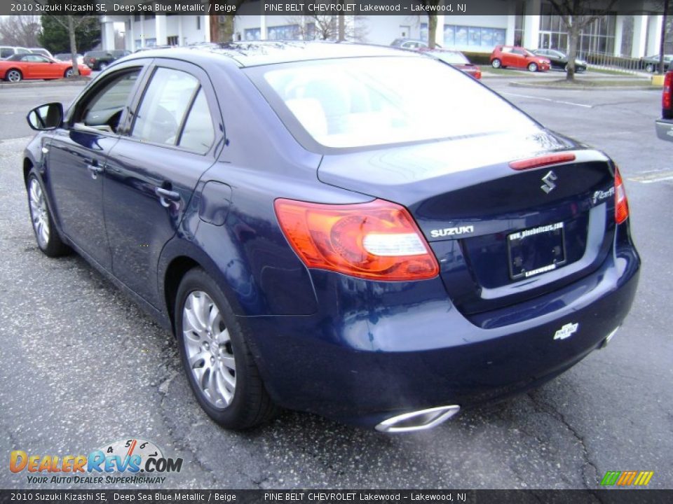 2010 Suzuki Kizashi SE Deep Sea Blue Metallic / Beige Photo #9