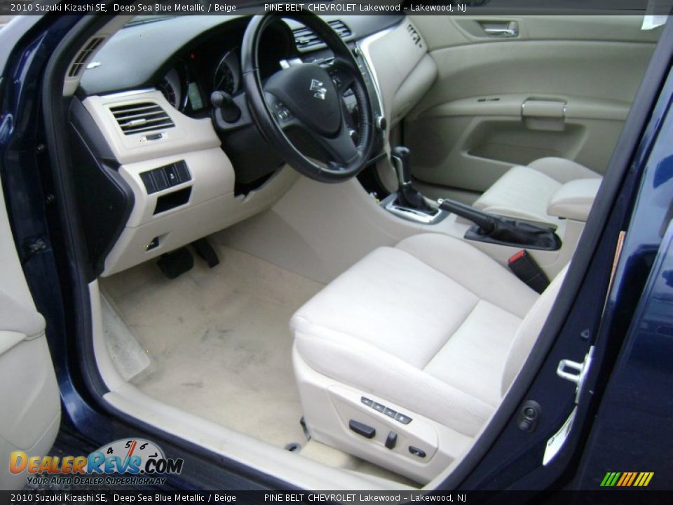 2010 Suzuki Kizashi SE Deep Sea Blue Metallic / Beige Photo #11