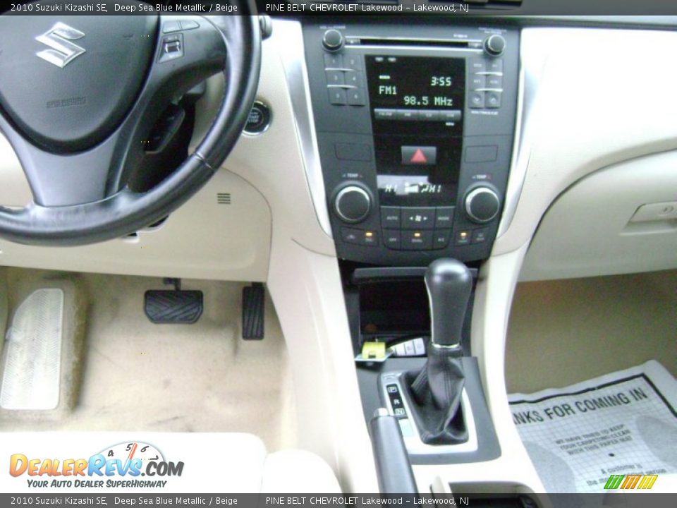 2010 Suzuki Kizashi SE Deep Sea Blue Metallic / Beige Photo #13