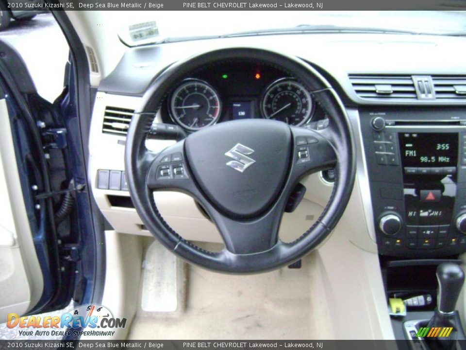 2010 Suzuki Kizashi SE Deep Sea Blue Metallic / Beige Photo #14