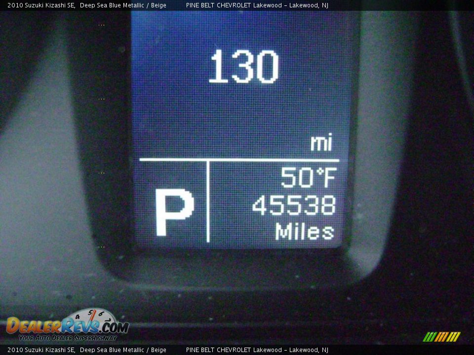 2010 Suzuki Kizashi SE Deep Sea Blue Metallic / Beige Photo #15