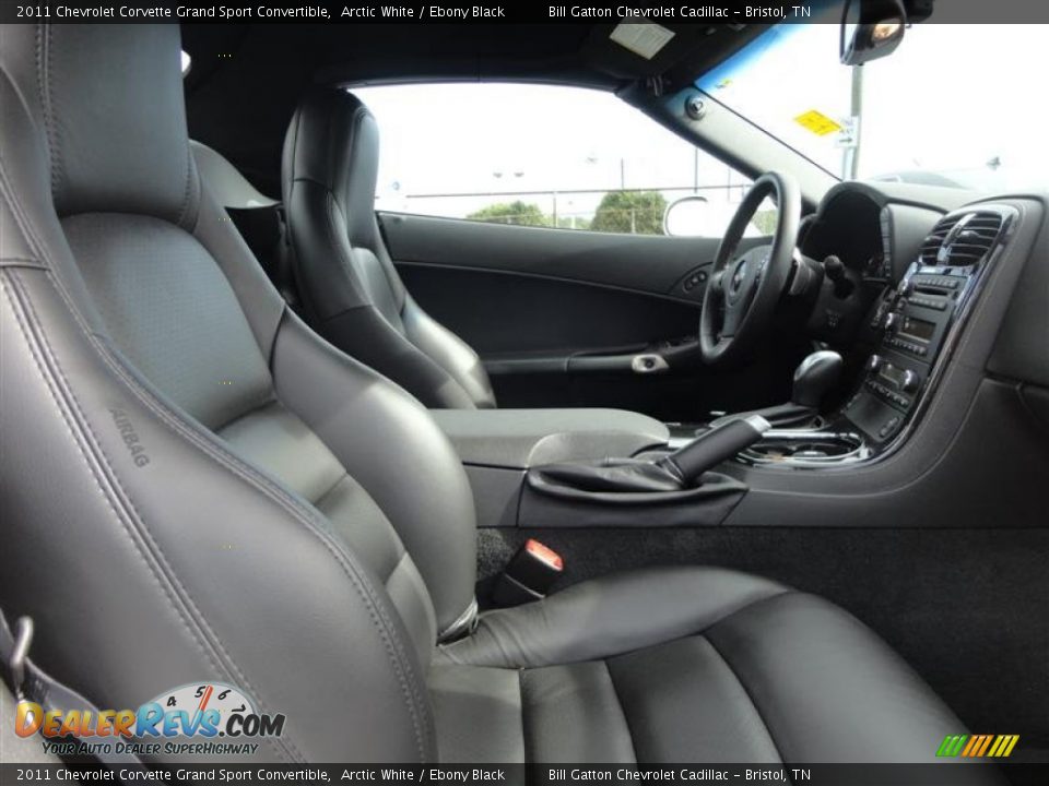 Ebony Black Interior - 2011 Chevrolet Corvette Grand Sport Convertible Photo #7