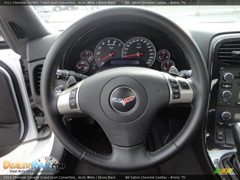 2011 Chevrolet Corvette Grand Sport Convertible Steering Wheel Photo #9