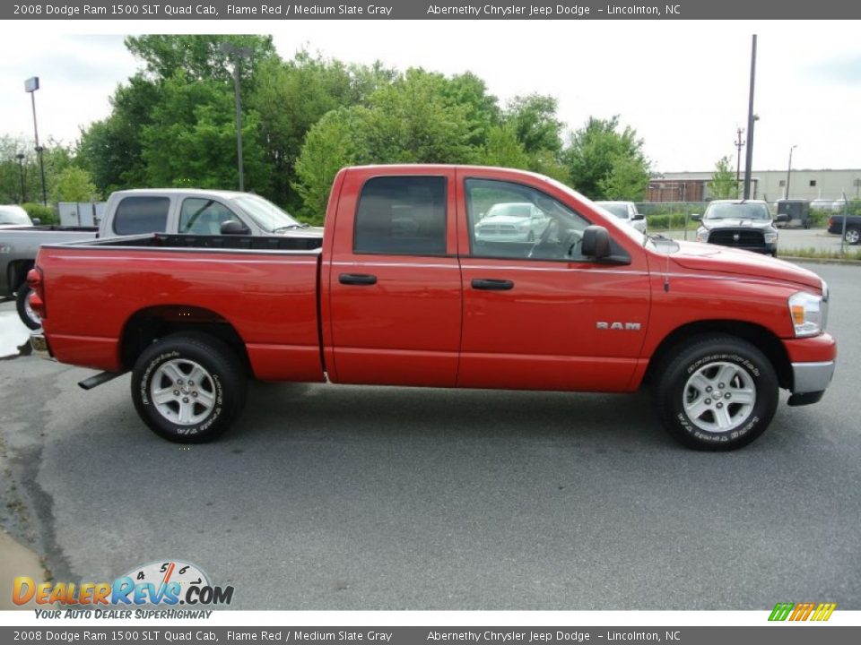 Flame Red 2008 Dodge Ram 1500 SLT Quad Cab Photo #3