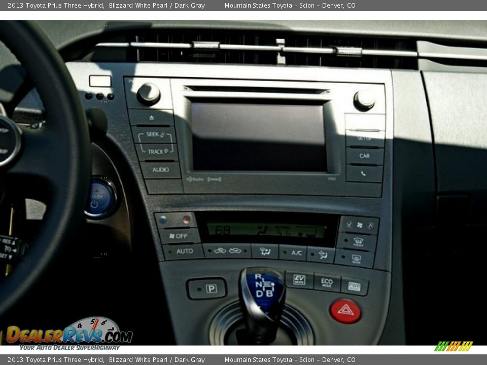 2013 Toyota Prius Three Hybrid Blizzard White Pearl / Dark Gray Photo #6