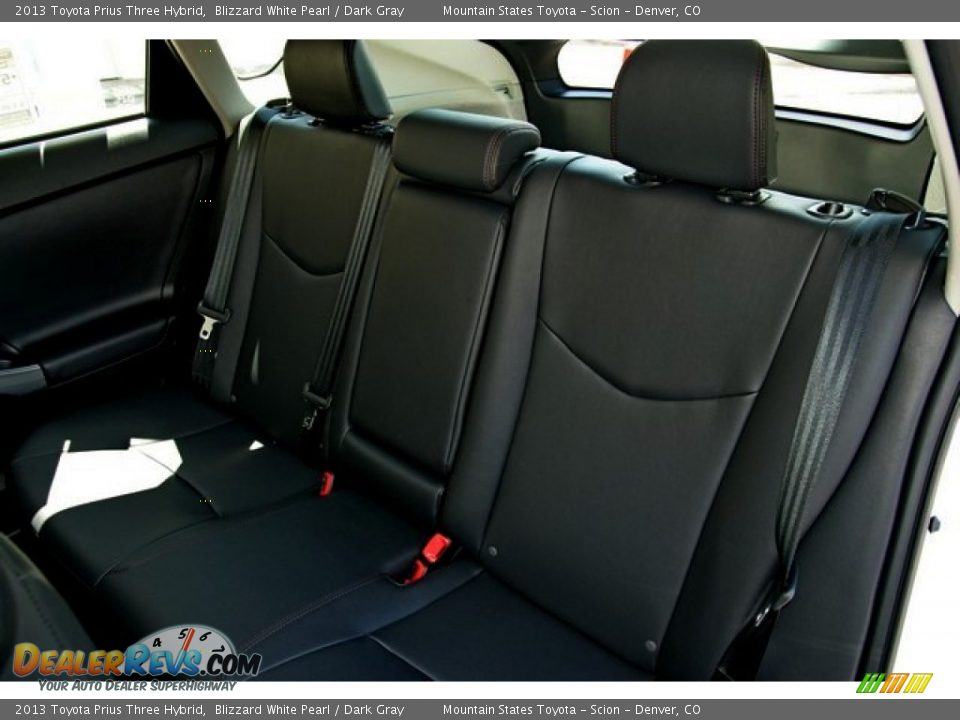 2013 Toyota Prius Three Hybrid Blizzard White Pearl / Dark Gray Photo #7