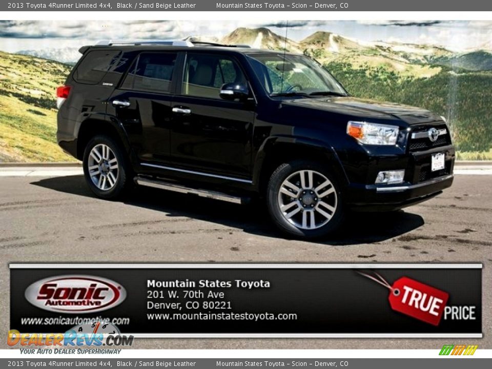 2013 Toyota 4Runner Limited 4x4 Black / Sand Beige Leather Photo #1