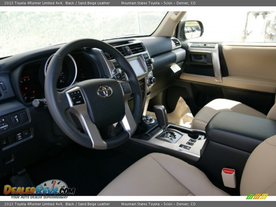 2013 Toyota 4Runner Limited 4x4 Black / Sand Beige Leather Photo #5