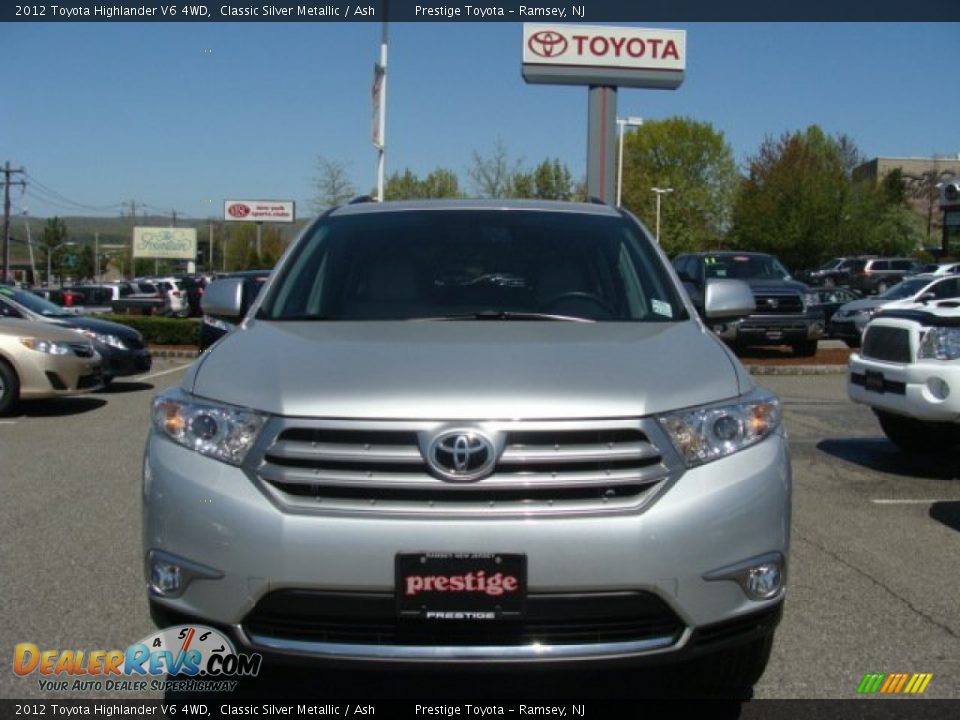 2012 Toyota Highlander V6 4WD Classic Silver Metallic / Ash Photo #2