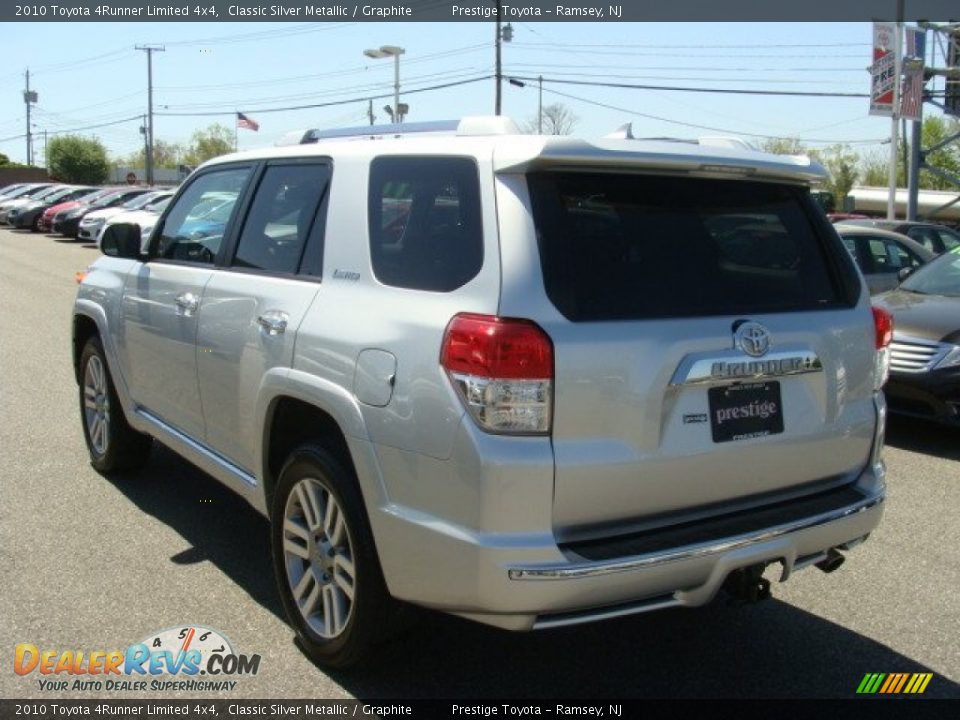 2010 Toyota 4Runner Limited 4x4 Classic Silver Metallic / Graphite Photo #4
