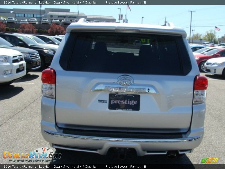 2010 Toyota 4Runner Limited 4x4 Classic Silver Metallic / Graphite Photo #5