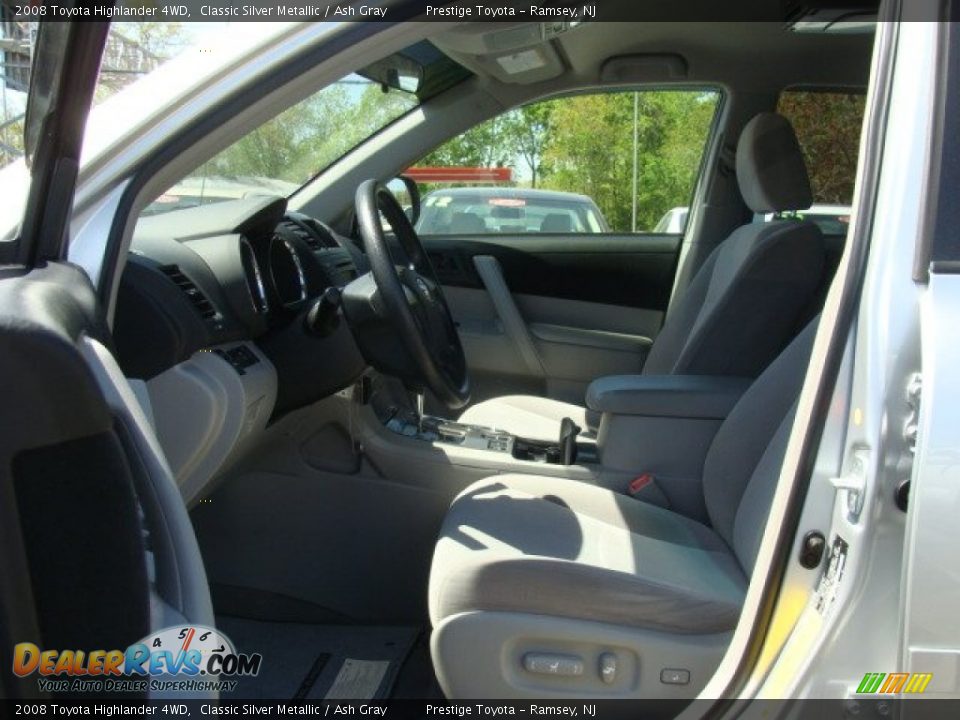 2008 Toyota Highlander 4WD Classic Silver Metallic / Ash Gray Photo #7