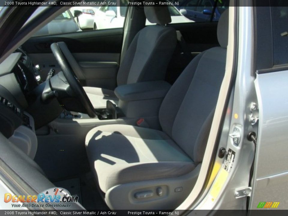 2008 Toyota Highlander 4WD Classic Silver Metallic / Ash Gray Photo #8