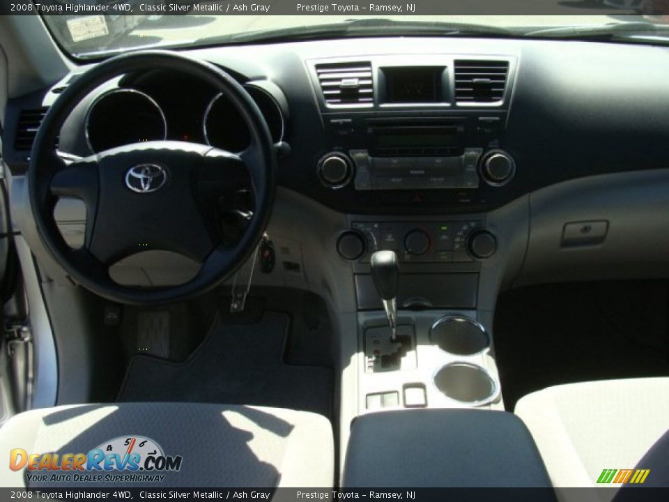 2008 Toyota Highlander 4WD Classic Silver Metallic / Ash Gray Photo #9