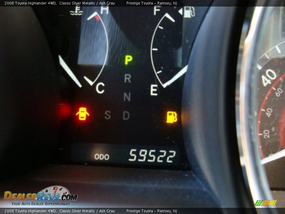 2008 Toyota Highlander 4WD Classic Silver Metallic / Ash Gray Photo #10