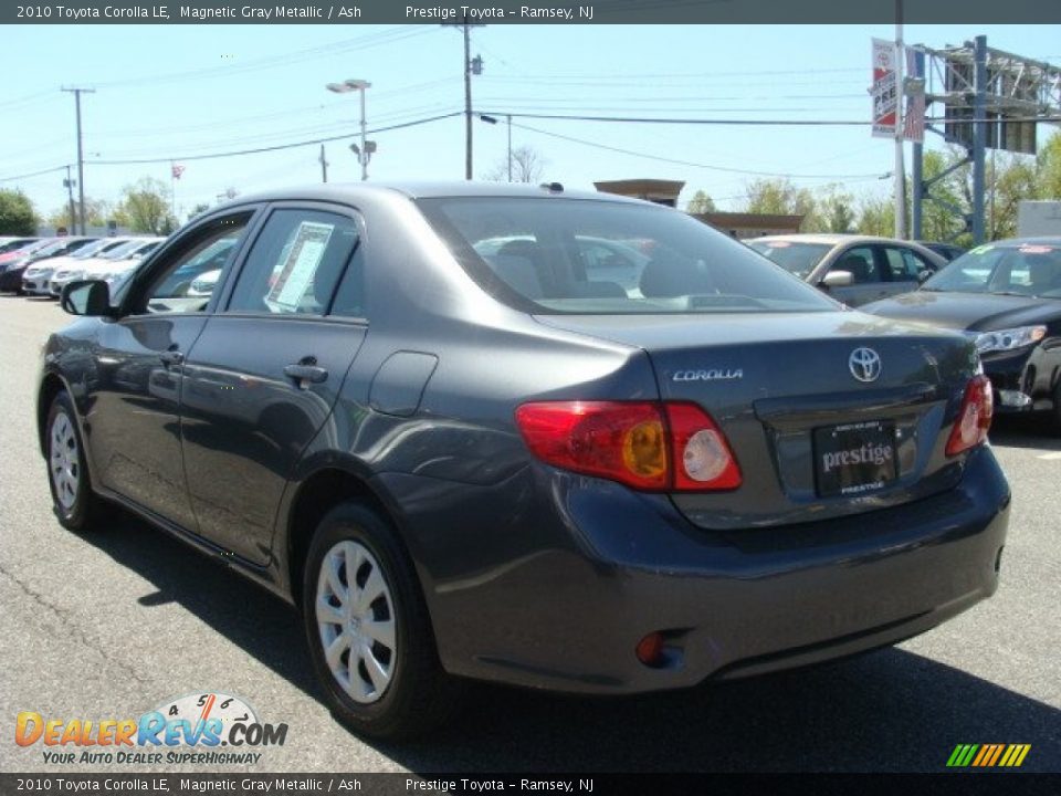 2010 Toyota Corolla LE Magnetic Gray Metallic / Ash Photo #4