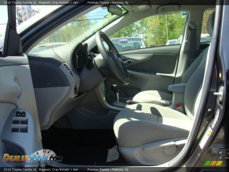 2010 Toyota Corolla LE Magnetic Gray Metallic / Ash Photo #7