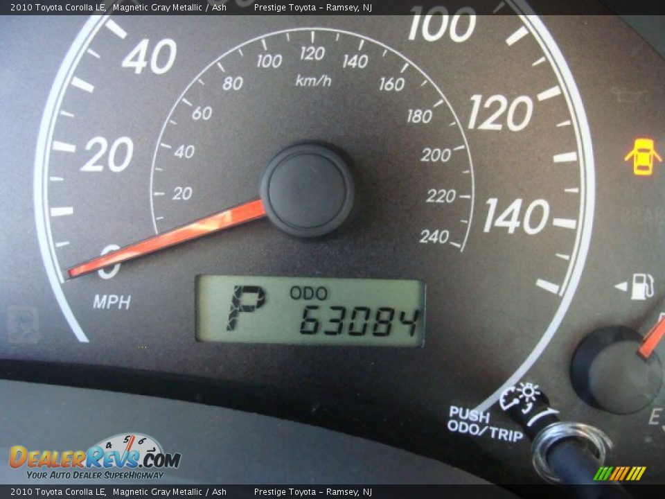 2010 Toyota Corolla LE Magnetic Gray Metallic / Ash Photo #10