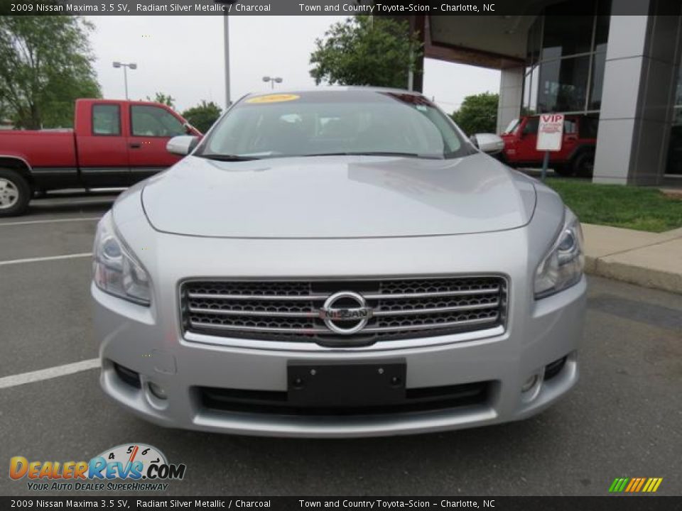 2009 Nissan Maxima 3.5 SV Radiant Silver Metallic / Charcoal Photo #2