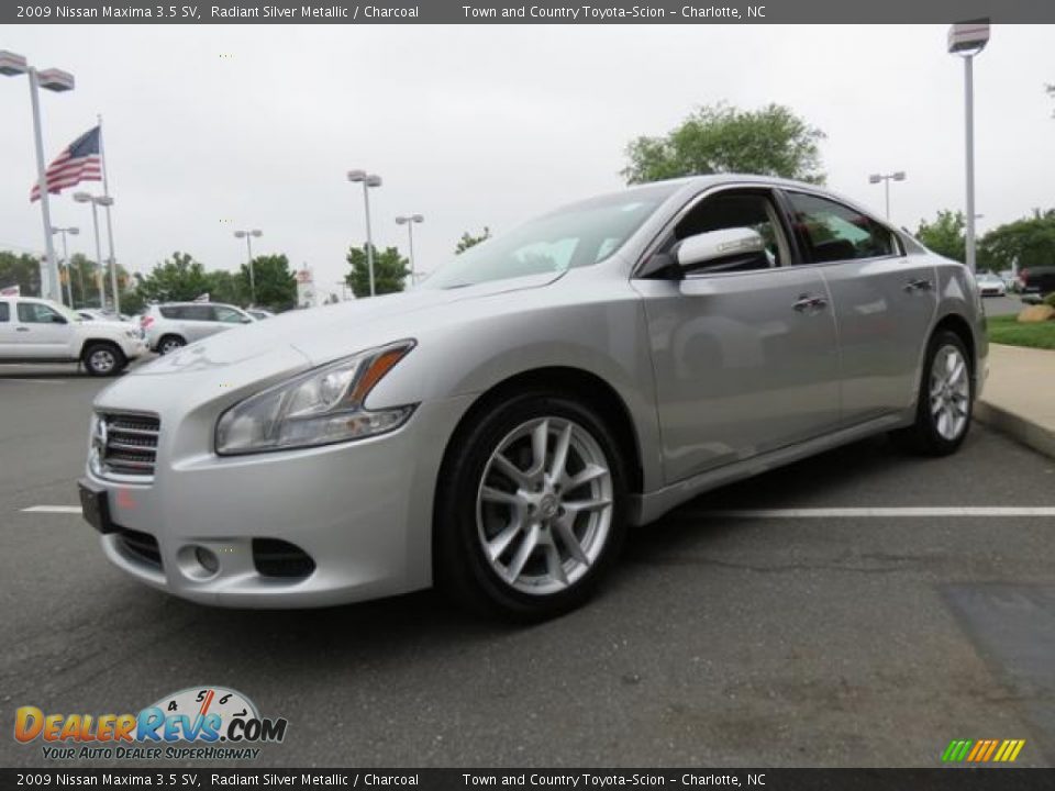 2009 Nissan Maxima 3.5 SV Radiant Silver Metallic / Charcoal Photo #3