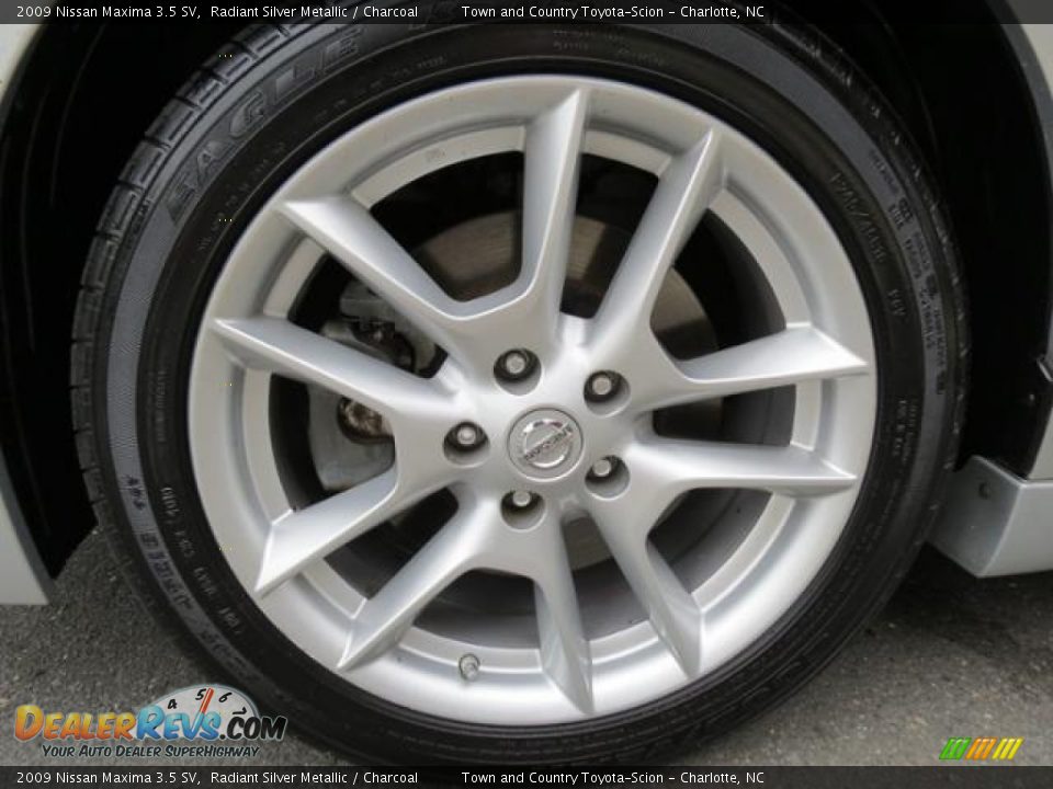2009 Nissan Maxima 3.5 SV Radiant Silver Metallic / Charcoal Photo #4