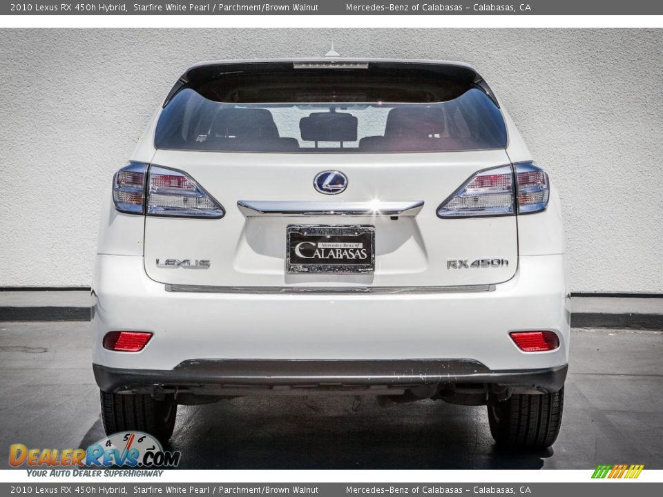 2010 Lexus RX 450h Hybrid Starfire White Pearl / Parchment/Brown Walnut Photo #3