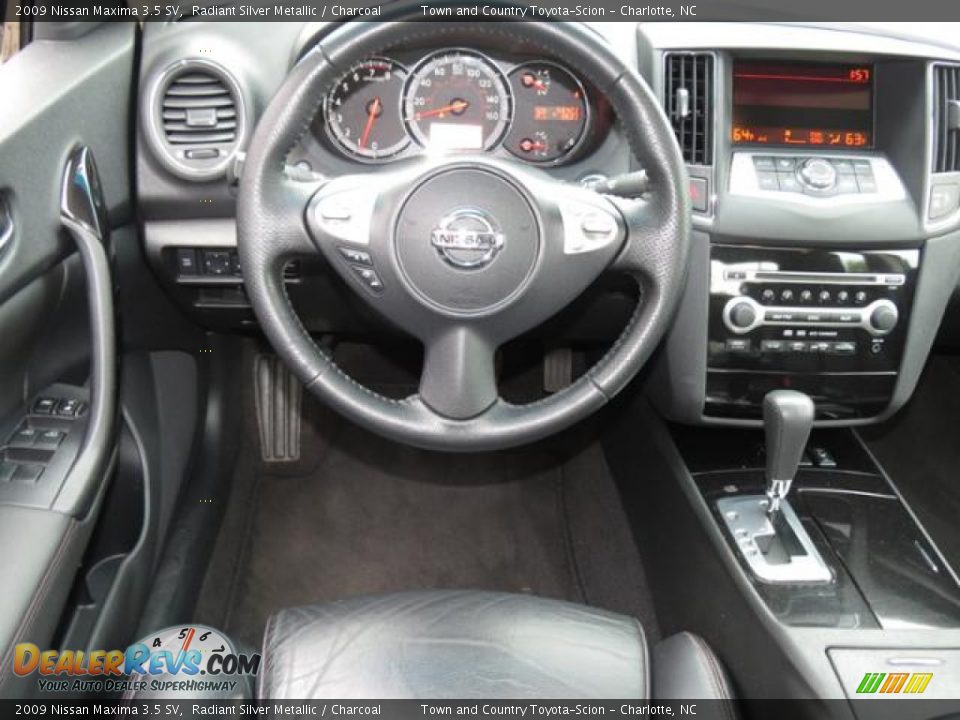 2009 Nissan Maxima 3.5 SV Radiant Silver Metallic / Charcoal Photo #5