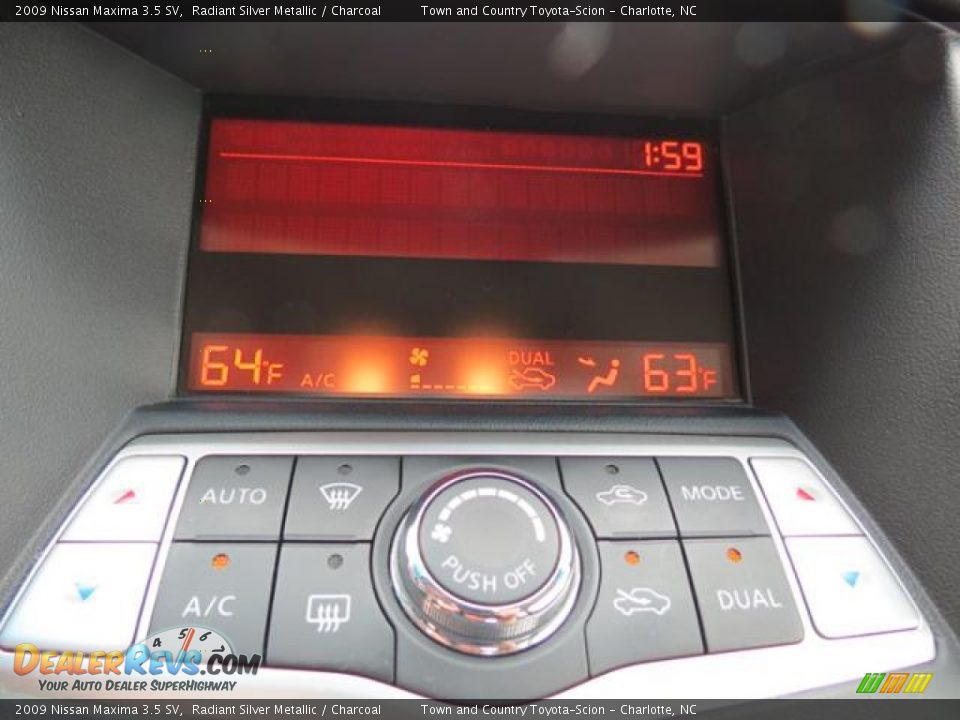 2009 Nissan Maxima 3.5 SV Radiant Silver Metallic / Charcoal Photo #16