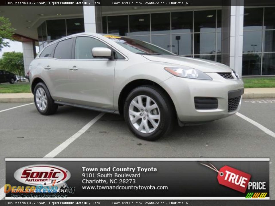 2009 Mazda CX-7 Sport Liquid Platinum Metallic / Black Photo #1